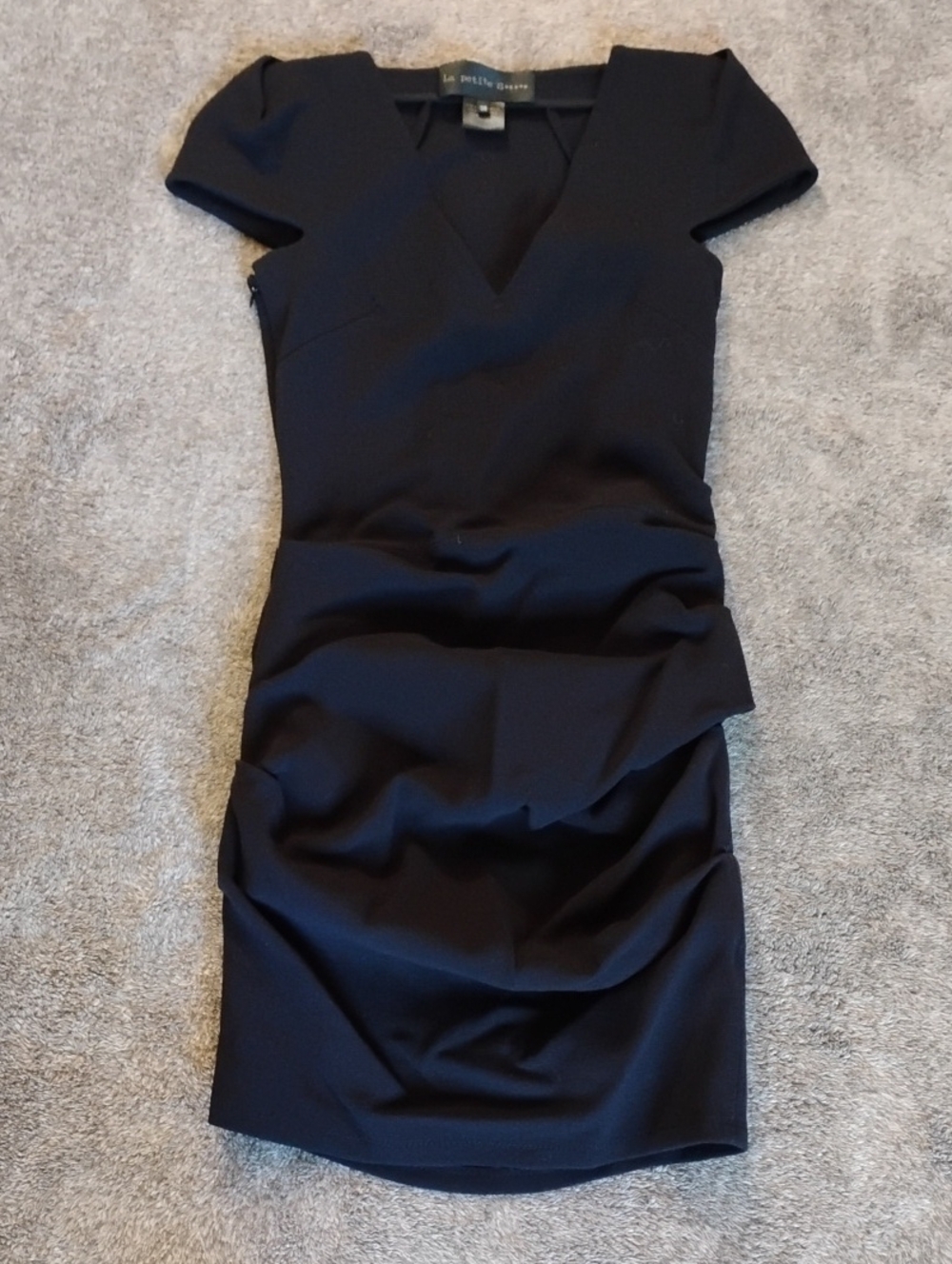La Petite S***** Wool Blend Fitted Ruched Dress